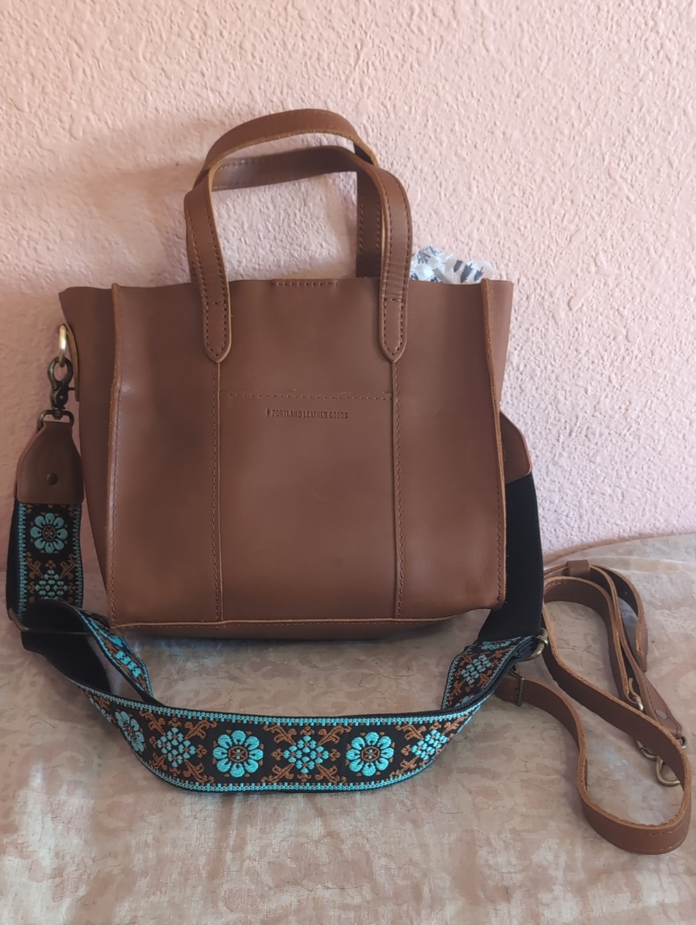 Portland Leather Goods Honey Mini Crossbody Tote